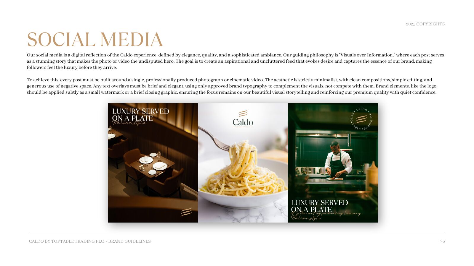 Caldo social media post templates